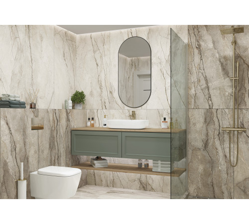 Керамогранит Delacora D12050M Oregon Gray 60x120 серый матовый под камень / мрамор