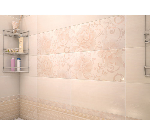 Плитка настенная Lines Crema WT9LNS01 249x500x7.5 Глянцевая