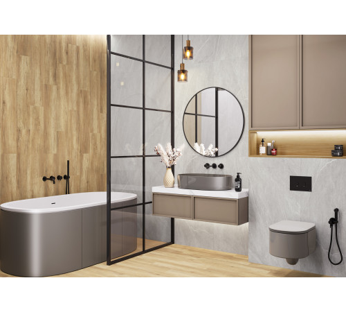 Керамогранит Alma Ceramica GFU6060RKL17R Rock Line 60x60 серый глазурованный матовый / противоскользящий под камень