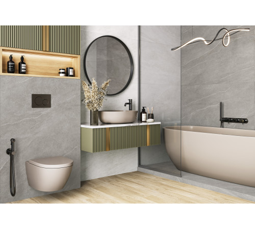 Керамогранит Alma Ceramica GFU6060RKL17R Rock Line 60x60 серый глазурованный матовый / противоскользящий под камень