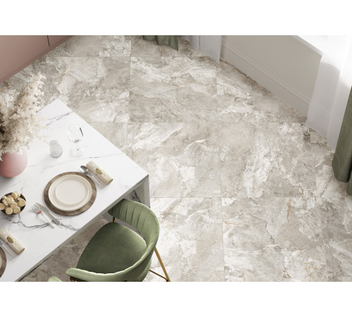 Керамогранит Alma Ceramica GFU6060RKL17R Rock Line 60x60 серый глазурованный матовый / противоскользящий под камень