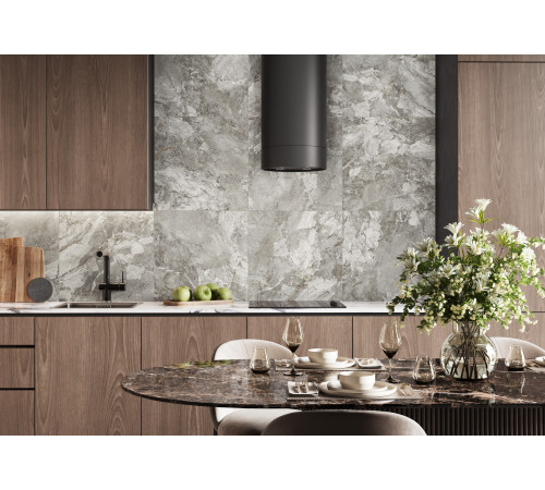 Керамогранит Alma Ceramica GFU6060RKL17R Rock Line 60x60 серый глазурованный матовый / противоскользящий под камень