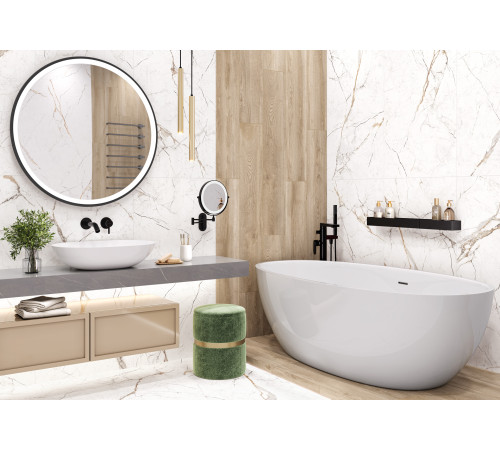Керамогранит Alma Ceramica GFU6060RKL17R Rock Line 60x60 серый глазурованный матовый / противоскользящий под камень