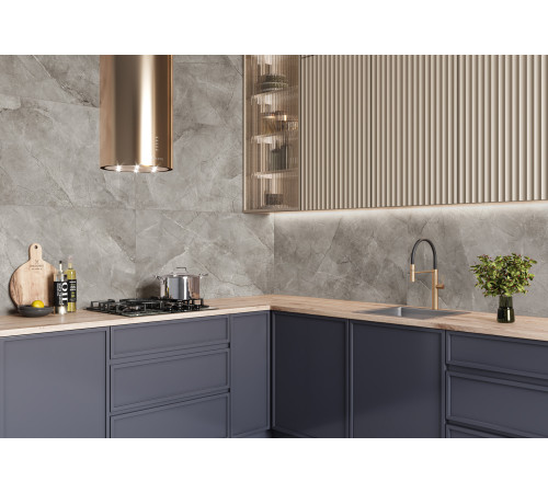 Керамогранит Alma Ceramica GFU6060RKL17R Rock Line 60x60 серый глазурованный матовый / противоскользящий под камень
