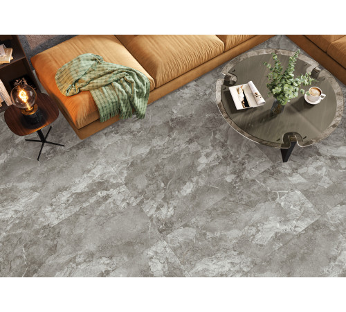 Керамогранит Alma Ceramica GFU6060RKL17R Rock Line 60x60 серый глазурованный матовый / противоскользящий под камень
