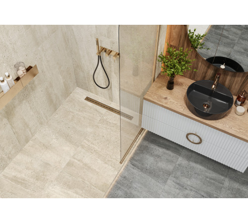 Керамогранит New Trend D60205M Romana Beige 60x60 бежевый матовый / карвинг под камень