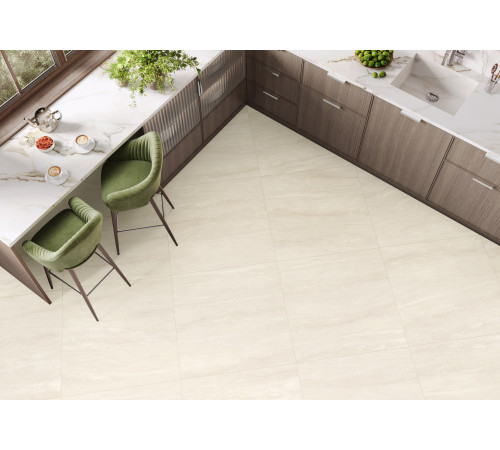 Керамогранит LCM 8080TIV11M Tivoli Romano 80x80 бежевый глазурованный матовый / карвинг под камень