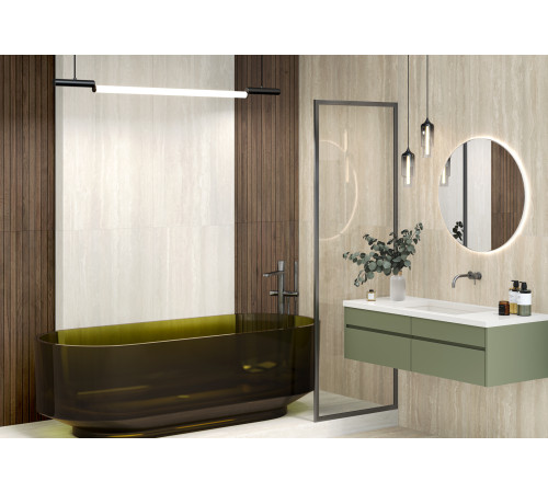 Керамогранит LCM 60120TVW00M Травертин Ворлд белый / Travertine World White 60×120