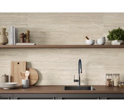 Керамогранит LCM 60120TVW00M Травертин Ворлд белый / Travertine World White 60×120