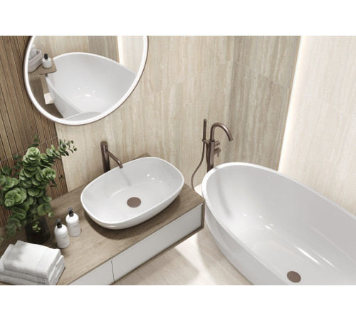 Керамогранит LCM 60120TVW00M Травертин Ворлд белый / Travertine World White 60×120