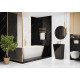 Керамогранит LCM 60120TWN99HG Twinstone Black 60x120 черный суперполированный под мрамор