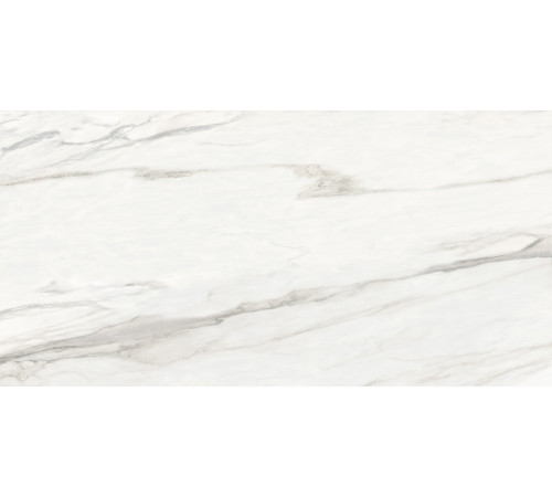 Керамогранит Delacora 60120CMN01 Calacatta Monsoon Sugar 60x120 белый лаппатированный под мрамор