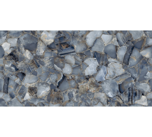 Керамогранит LCM 60120SPA13HG Sapphire Agate 60x120 синий суперполированный под агат