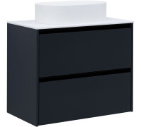 Тумба под раковину Allen Brau Activity 80 1.34004.AM антрацит матовый/черный браш