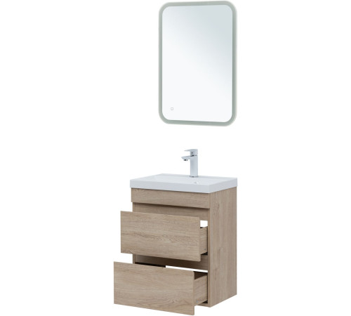 Тумба под раковину Aquanet Нота New 50 дуб светлый