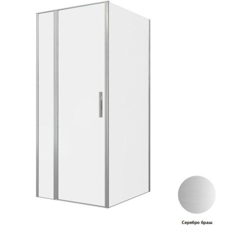 Душевой уголок Allen Brau Priority 90x100 3.31026.BA + 3.31047.BA серебро браш