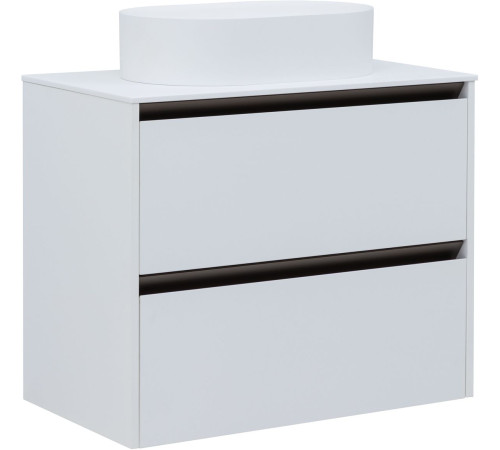 Тумба под раковину Allen Brau Activity 80 1.34012.WM белый матовый/олива браш