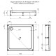 Душевой поддон Aquanet GL180 100x100
