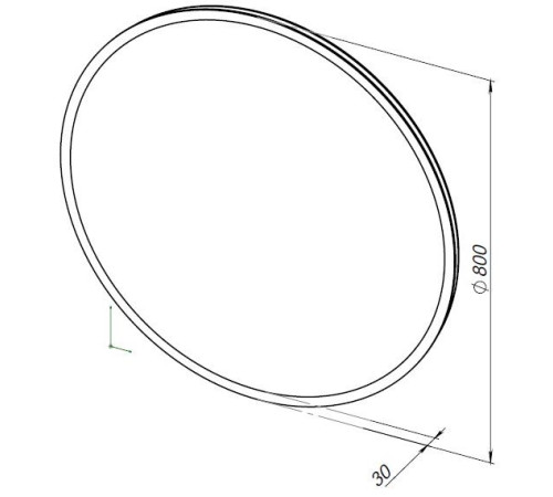 Зеркало Aquanet Optima 80 с LED подсветкой