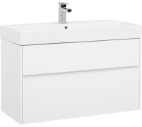 Тумба с раковиной Aquanet Бруклин 100 белый