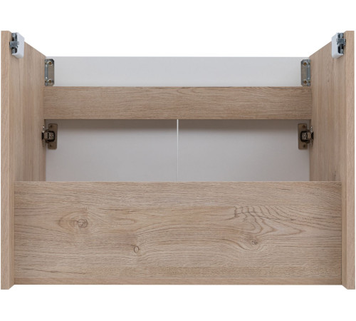 Тумба под раковину Aquanet Оптима 70 дуб светлый/белый сатин