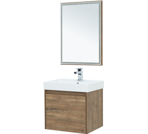 Зеркало Aquanet Nova Lite 60 дуб рустикальный LED