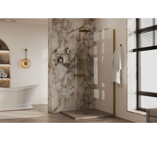 Душевая перегородка Allen Brau Infinity 2 120 3.21047.60 медь браш