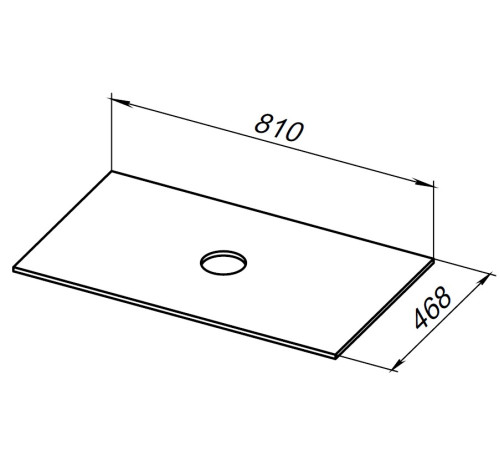 Столешница Allen Brau Fantasy 80 1.11009.G-S серый структ