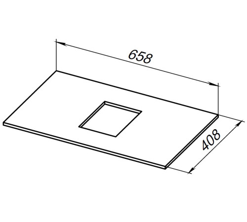 Столешница Allen Brau Priority 70 1.31009.GR-S графит структ