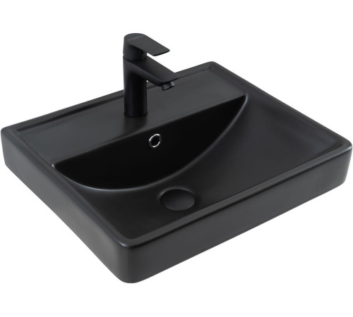 Раковина Aquanet Ирис 50 черная матовая