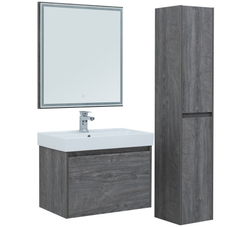 Зеркало Aquanet Nova Lite 60 дуб рошелье LED