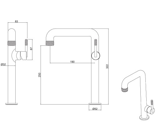 Смеситель для раковины Allen Brau Reality 5.32002-00 хром