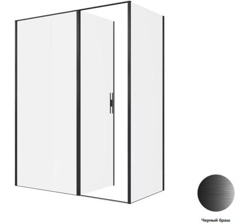 Душевой уголок Allen Brau Priority 160x80 3.31039.BBA + 3.31042.BBA черный браш