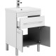 Тумба с раковиной Aquanet Верона 60 белый (напольная 1 ящик 2 дверцы)