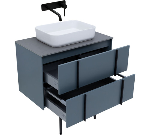 Тумба под раковину Allen Brau Reality 80 1.32005.BGM синий матовый