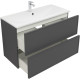 Тумба под раковину Aquanet Арт 90 ясень графит