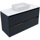 Тумба под раковину Allen Brau Activity 120 1.34007.AM антрацит матовый/черный браш