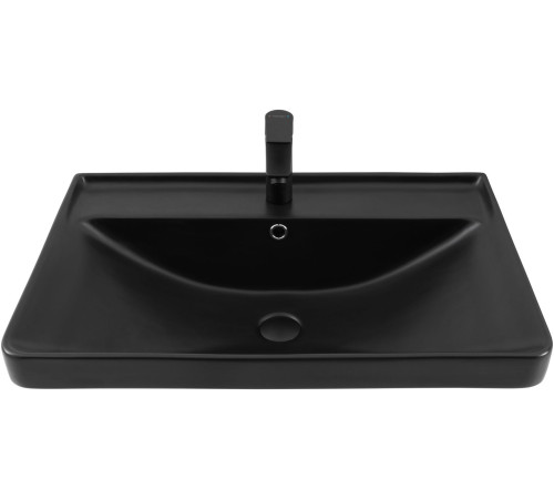 Раковина Aquanet Ирис 70 черная матовая