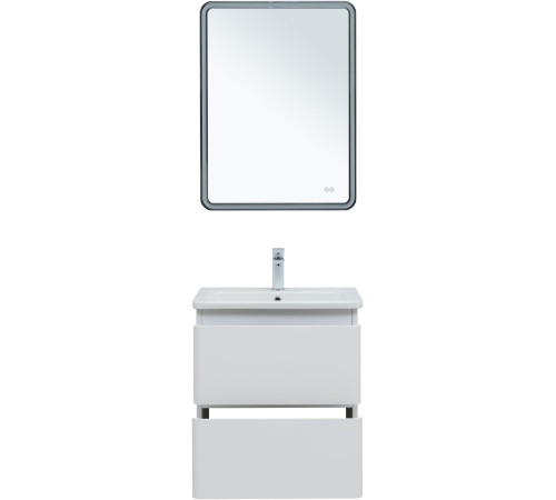 Тумба под раковину Aquanet Эмбер 60 белый матовый