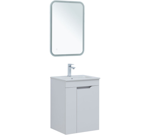 Тумба под раковину Aquanet Практика 50 белый матовый