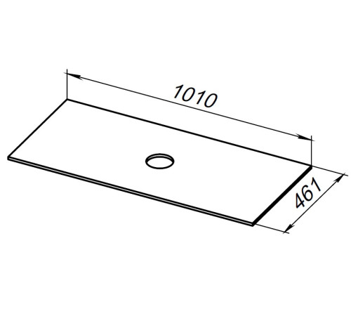 Столешница Allen Brau Reality 100 1.32025.GR-S графит структ