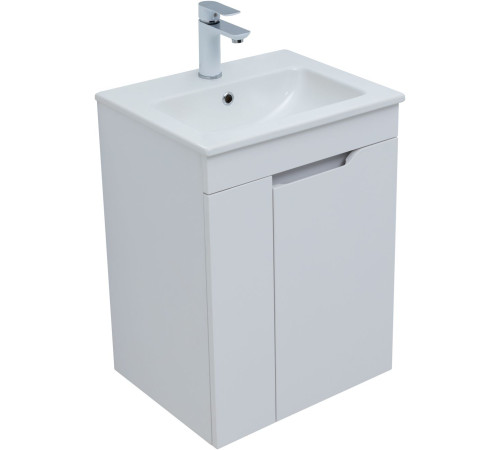 Тумба под раковину Aquanet Практика 50 белый матовый