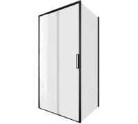 Душевой уголок Aquanet Pleasure Evo 100x90 AE65-100x90-BT профиль черный, прозрачное стекло