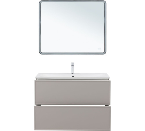 Тумба под раковину Aquanet Арт 100 бежевый