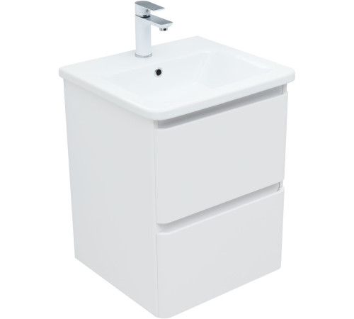 Тумба под раковину Aquanet Эмбер 50 белый матовый