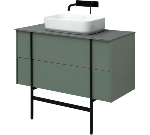 Тумба под раковину Allen Brau Reality 100 1.32007.CGM олива матовый