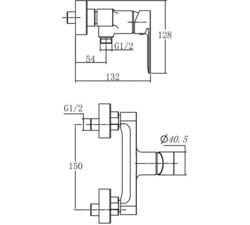 Смеситель для душа Aquanet Passion AF300-30С