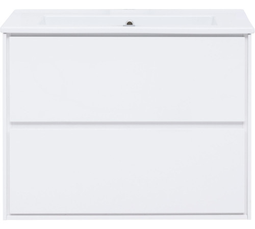 Тумба под раковину Aquanet Милан 85 белый глянец