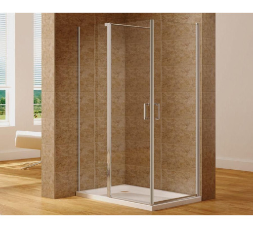 Душевой уголок Aquanet Cinetic 120х80,прозрачное стекло (AE12-N-120H190U-CT + AE12-N-80H190U-CT)