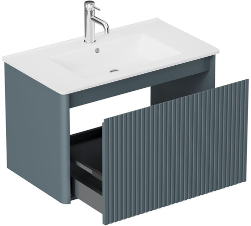 Тумба под раковину Allen Brau Gravity 80 1.370017.BGM синий матовый